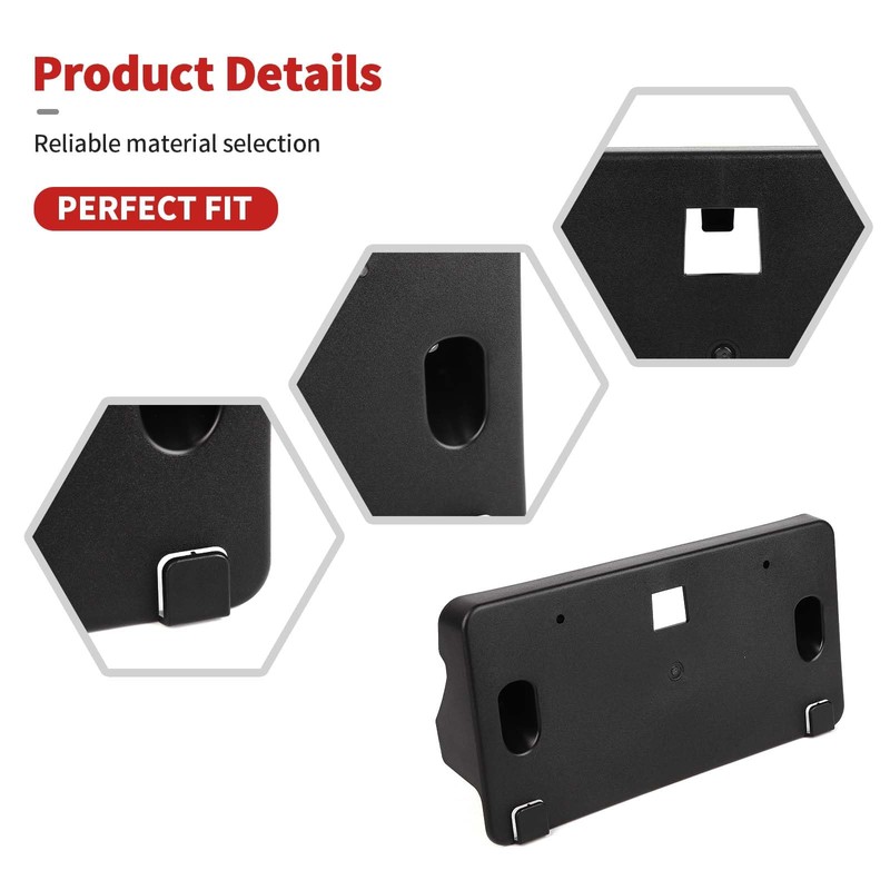 HTHE Front License Plate Mount for Ford Bronco Front License