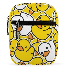 JOJOART Duck Small Satchel Bag Mini Purse Crossbody Messenger Bag for Men Women Shoulder CrossBody HandBag