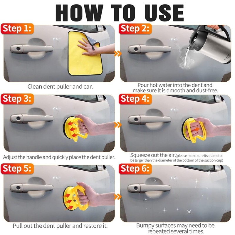 Car Dent Puller Repair Kit,Powerful Car Suction Cup Dent Puller