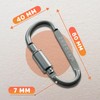 MyIdeaz Carabiner with spring-loaded gate, D shape carabiner set, 80