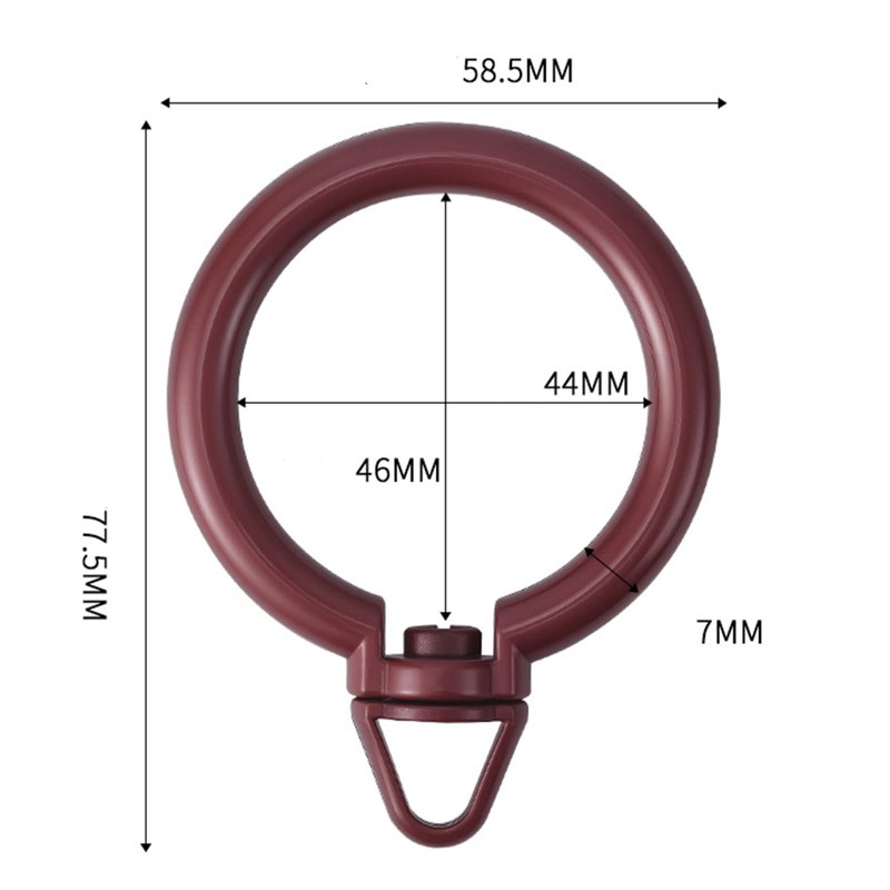 Sliding Ring Curtain, Ring Hook, Inner Diameter, 1.7 inches (42
