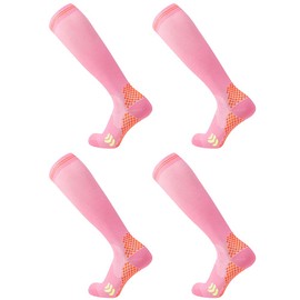 Compression Socks (2 Pair) for Men and Women 20-30 mmHg Compression Stockings Circulation for Cycling Running Support Socks