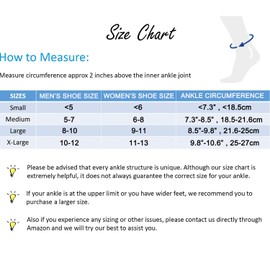 Ankle Brace Support Sleeves, 1 Pair Adjustable Elastic Sports Ankle Brace Sleeves, Ankle Fixation Bandage for Relieve Pain Exercise Arthritis Metatarsal Fasciitis Arch Support Basketball (White, S)