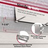 2Pcs Siding Gauge 5/16in Stainless Steel Installation Repair Tool Accurate