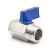 QiiMii SS304 New 1/2" Stainless Mini Ball Valve BSPT Famale