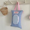 Heart Quilted Portable Wet Wipe Pouch - Cute Multi-purpose Pouch for Parenting Essentials (Cover 205528) Portable Pouch Blue