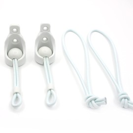 Blinds & Shades Circle Bungee Cords Tie Down Conversion Kit with Receiver of Outdoor Exterior Shades Roller up Blinds Blackout, Deck Patio pergola