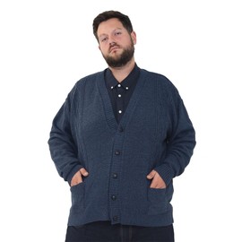 Brooklyn Imports LTD Big and Tall Size Cardigan 'Rambler' Thin Knit Long Sleeve Button Up Lightweight Jumper in Plus Size