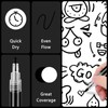 SFAIH Acrylic Black Paint Pens - 8 Pack 2-3MM Medium