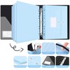 Uquelic Large 3 Ring Binder Folio, File Folder Organizer with