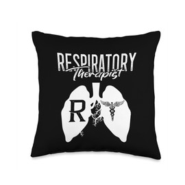 Respiratory Therapist Lung Therapy Specialist RT Lung Doctor Therapy Respiratory Therapist Throw Pillow, 16x16, Multicolor