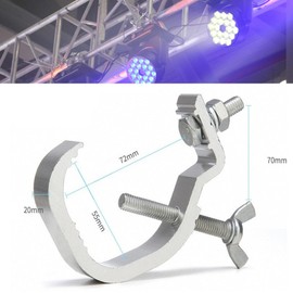 Pack of 4 Hooks for Trusses, Quick Buckle Stage Lighting Clamp, Stage Lighting Clamp, for DJ Products Par Light Fit 30-52 mm Tube Diameter, for Par Stage Lighting Moving Head Light Lamp