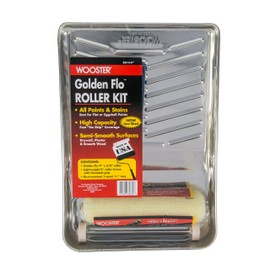 Wooster Brush R914-9 Golden Flo Roller Kit, 3/8-Inch Nap, 9-Inch