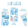 Welcome Home Baby Boy Yard Banner Sign, 6x3 ft Newborn