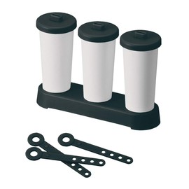 LIKE-IT STK-15 My Ice Bar, Approx. Width 6.5 x Depth 2.0 x Height 5.1 inches (16.5 x 5 x 13 cm), Black, Made in Japan