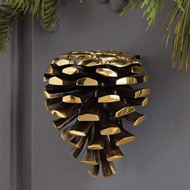 Michael Healy Pinecone Door Knocker - Brass (Premium Size)