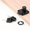 UtySty 3 Pack Drawer Lock File Cabinet Locks with Folding