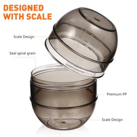 Didiseaon Hair Dye Bowl Hair Bowl Plastic Hair Coloring Mixer Bottle Plastic Hair Tinting Bowl with Measuring Scale