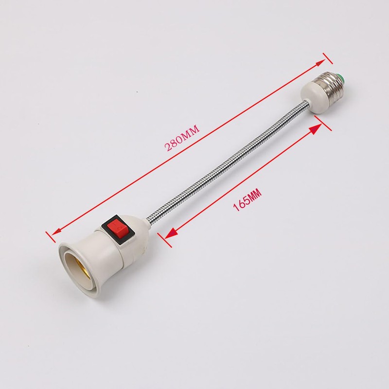 WPJCS E26/E27 Light Socket Extender Adapter, Light Bulb Extension, E26