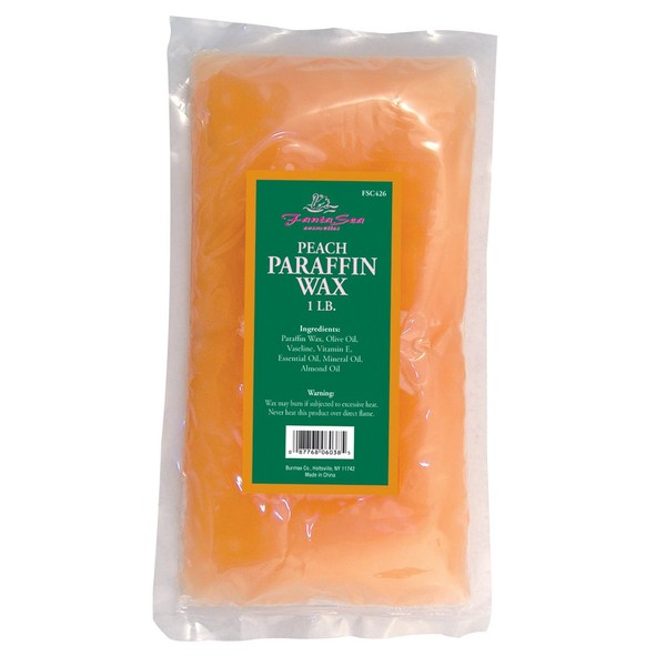 FantaSea Peach Paraffin Wax, 1 Bag (Pack of 3)