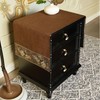 LAVSHOME Embroidered Nightstand Cover Cloth.Anti-Slip End Table Cover Cloth for