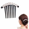 EZ PEACH Rhinestone Hair Comb Pearl DE Ball Wrap Comb