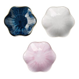 Lunyloer Ceramic Jewellery Bowl, Set of 3 Jewellery Plates, 11 x 3.1 cm, Jewellery Tray, Ceramic Tray, Decorative Bowl, Jewellery Key for Rings, Earrings, Necklaces, Hand Jewellery, Aesthetic