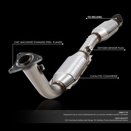 DNA MOTORING Factory Style Bolt-on Catalytic Converter Compatible with 07-19 Tundra / 08-18 Sequoia 4.6L 5.7L,EPA Compliant,OEM-CONV-077