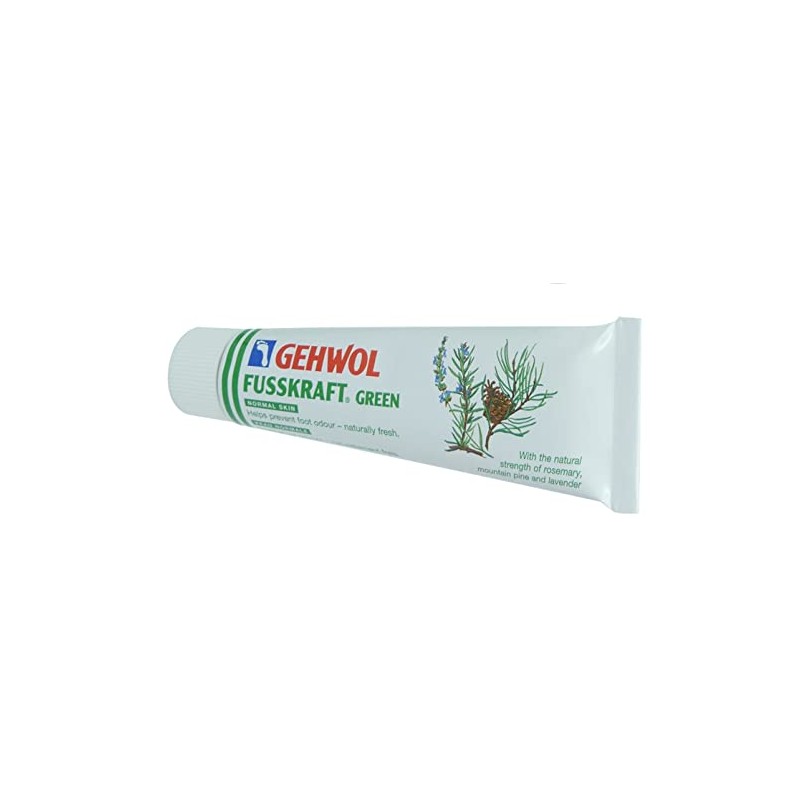Gehwol Fusskraft Green 75ml – Refreshing Cooling Cream – contains Menthol/Aloe Vera