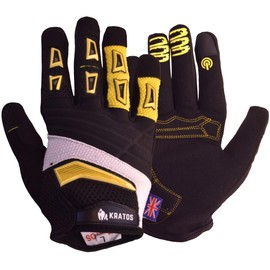 Kratos Anti-Slip Cycling Gloves for Men and Women, Touchscreen Breathable bicycle Gloves|Full Finger Mountain Bike Gloves for BMX ATV MTB Riding, Road Racing, Bicycle, Boating.