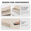 MIULEE Beige Outdoor Seat Cushion 24x24 Inch Waterproof Cushion