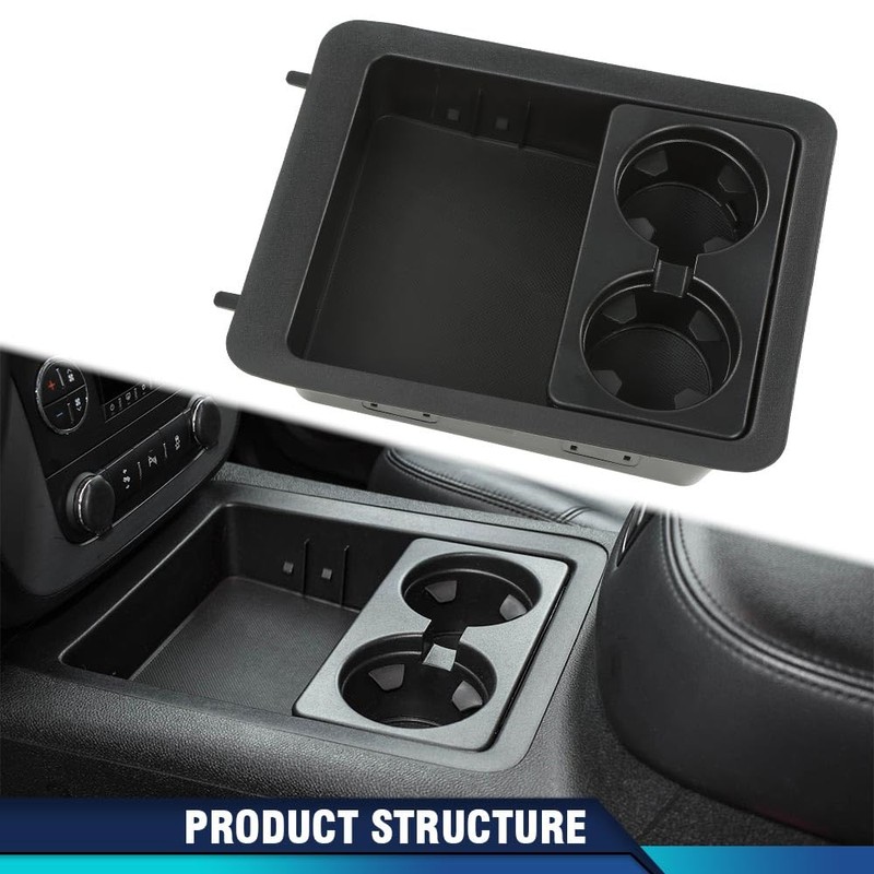PIT66 Center Console Tray Cup Holder Bezel Compatible with 2007-2013