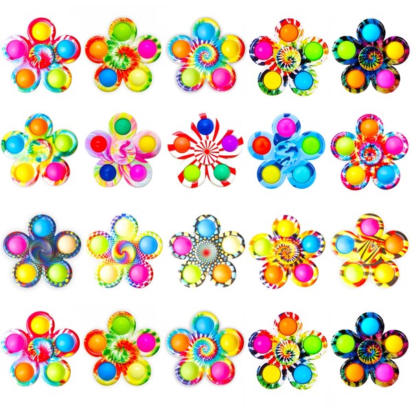 LGQSETSAIL 20 PCS Multicolor Juguete Fidget Spinner,Ultra Duradero,Juguetes Inquietos y