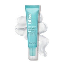 Bliss- Tratamiento localizado para el acné Clear Genius: ácido salicílico al 2% de máxima potencia que reduce las imperfecciones; limpio y vegano