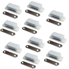 Rannb Magnetic Door Catch Latches for Cabinet Doors, Cupboards, Drawers & Shutters -Pack of 10