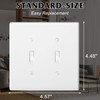 2-Gang Toggle Light Switch Wall Plate Double Switch Decorator Plate