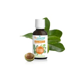 Puressentiel - Macadamia organic vegetable oil cold pressed - organic certified - 100% pure and natural - hair, eyelashes, skin, massage - vegan and cruelty free - 50 ml