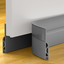 Door Draft Stopper, Door Sweep for Bottom of Door, Weather Stripping Door Seal, Under Door Gap Filler, Under Door Draft Blocker Soundproof/Insulator, Door stoppers (39", Grey)