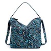 Vera Bradley Women's Cotton Oversized Hobo Shoulder Bag, Dreamer Paisley