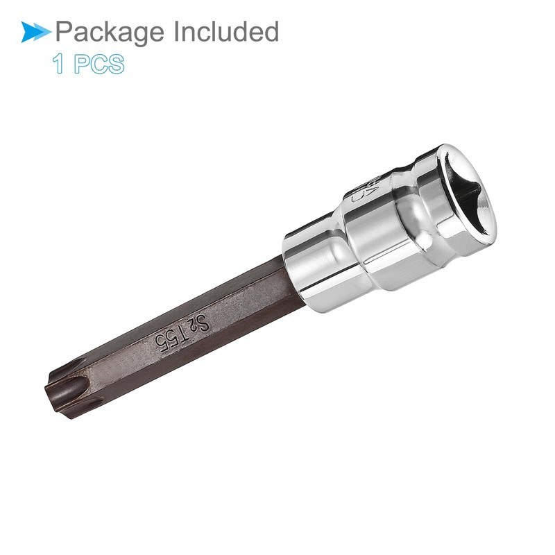 CoCud Torx Bit Socket, Metric T55 Bit 1/2" Drive 4"