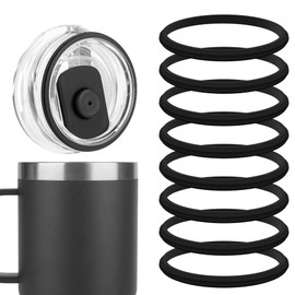 Linkidea 8 Pack Water Bottle Gasket Replacement Compatible with YETI 20oz Tumbler, 25oz Straw Mug, Silicone O Ring Leak Proof Rubber Seal with Tweezer for Magslider/Original Lid