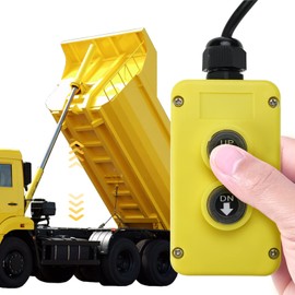NORJIN 4 Wire Dump Trailer Remote Control Switch for Hydraulic Pump, 12V DC Double Acting Hydraulic Pump Power Supply Unit Remote Controller Truck Lift Gate Tipper Hoist