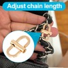 Lekgavd 4PCS Chain Strap Shorteners, 360 Rotatable Adjustable Metal Chain