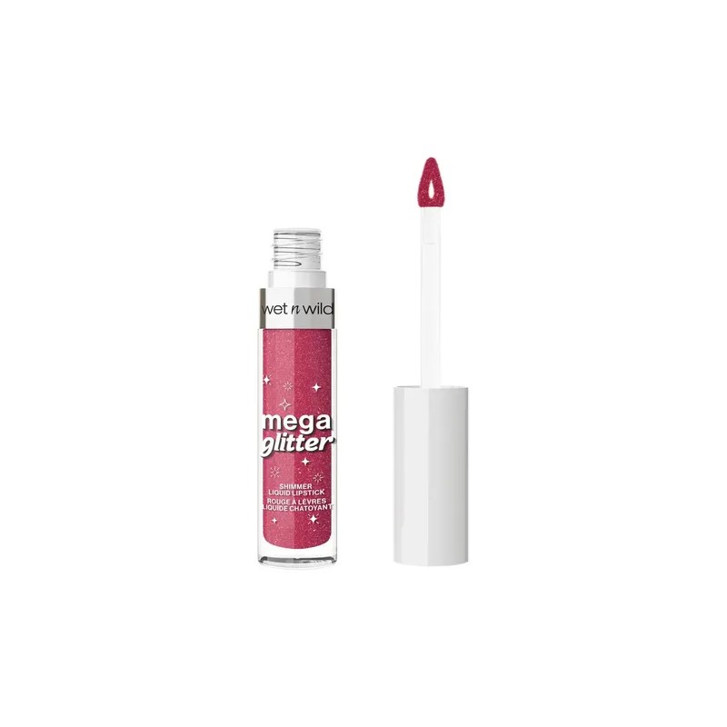 Labial Líquido Con Brillo Mega Glitter Shimmer Kit 2 Piezas