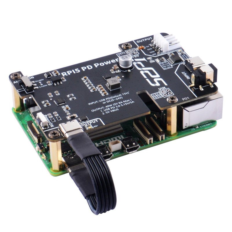 GeeekPi PD Power Expansion Board for Raspberry Pi 5 8GB