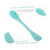 PACKOVE 2pcs Double-Sided Silicone Facial Cleansing Brush Skin-Friendly Exfoliating Massaging
