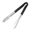 Hygiplas Pro-Grade Kitchen Serving Tongs 300mm, Black Colour Coded -