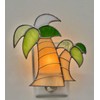 Palm Tree Stained Glass Night Light: Premium Handmade in USA