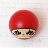 Usaburo Sosaku Kokeshi Doll Happy Daruma Red Color