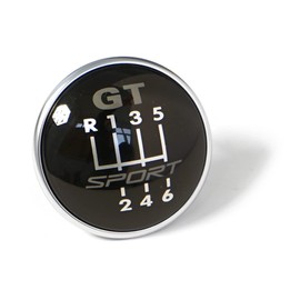 Volkswagen 1K0711144G Badge Gear Knob 6-Speed GT Sport Gear Lever Emblem 4-Point Shift